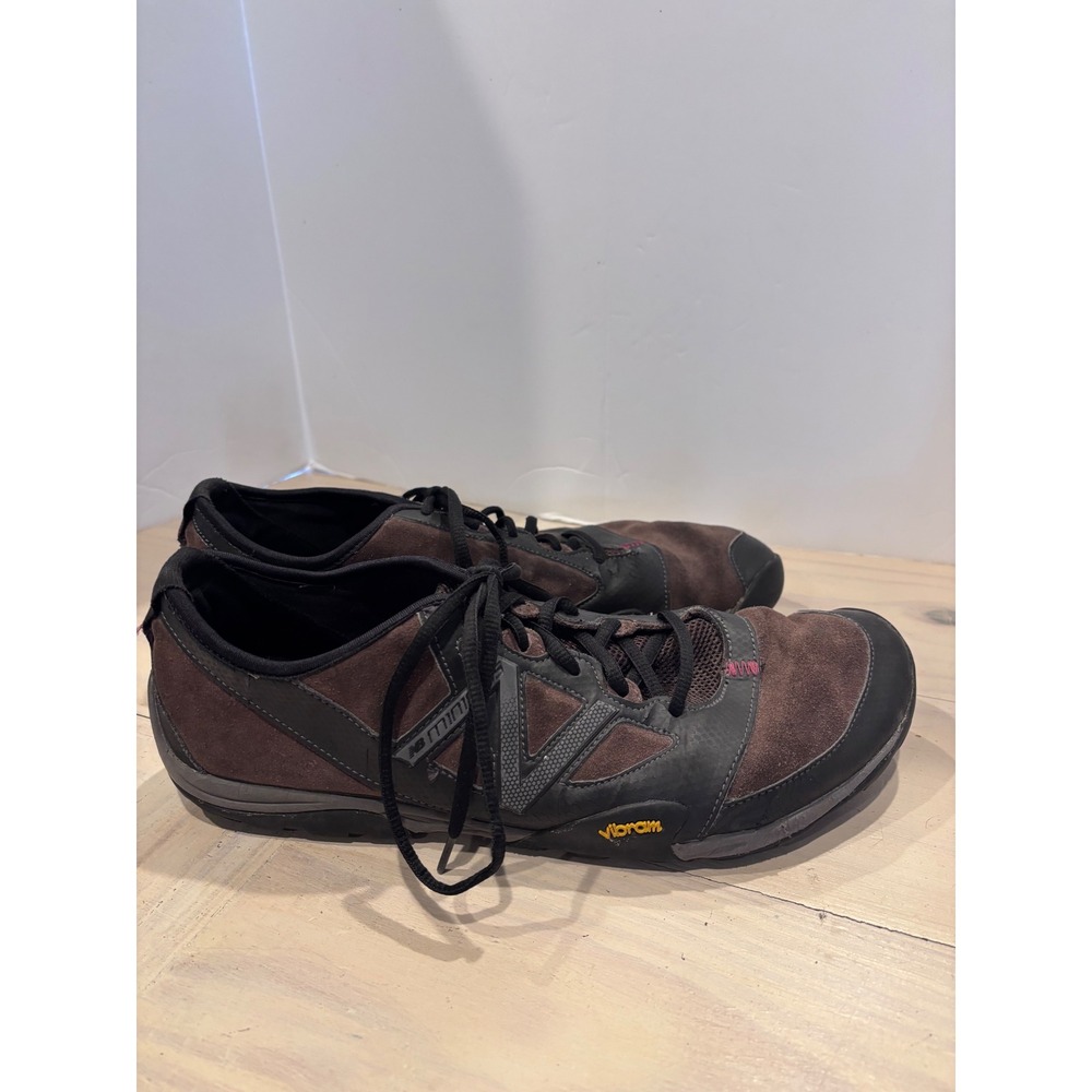 New Balance Minimus MT10BR Mens Trail Running Shoes Brown Black Vibram Size 11.5